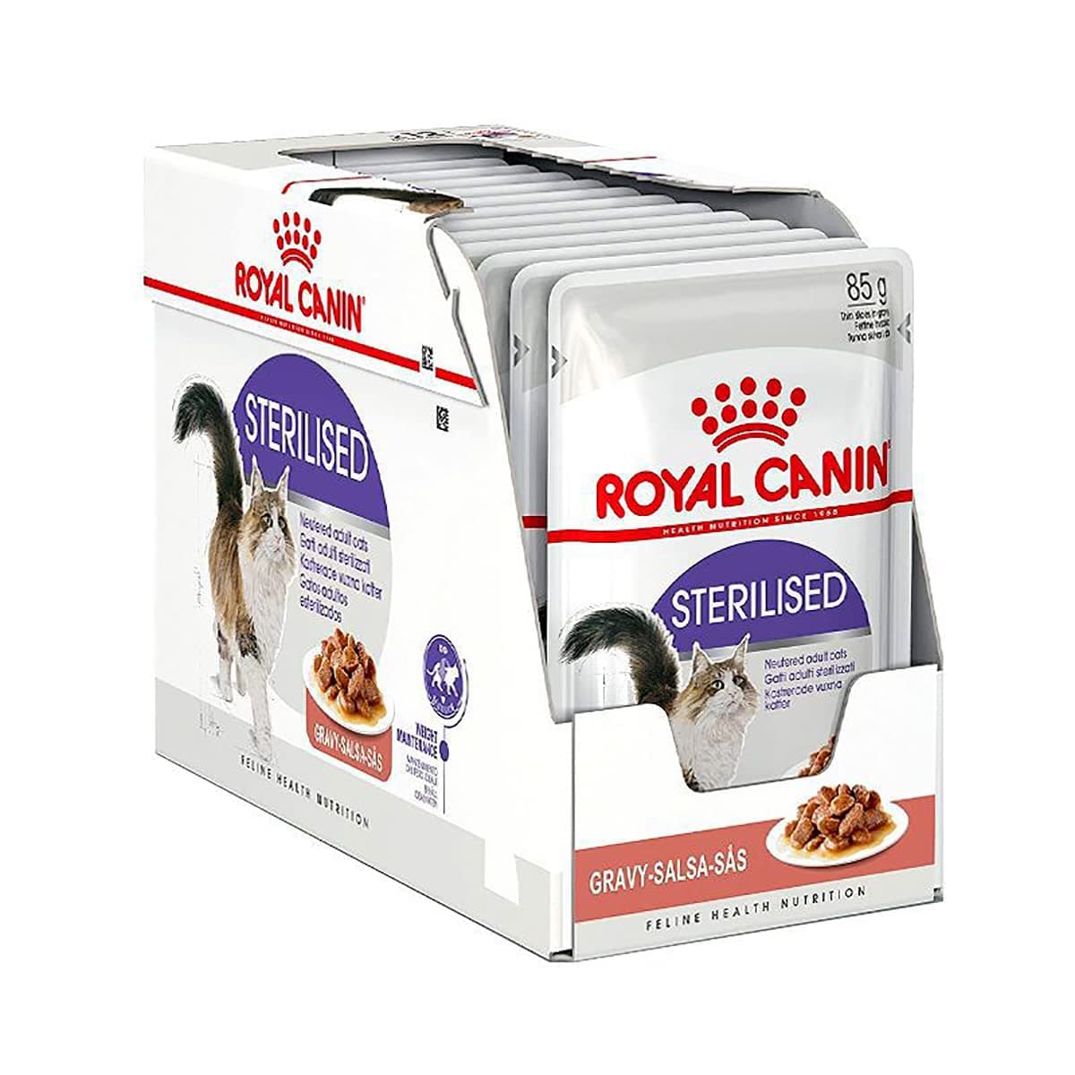 Royal Canin Sterilised in Gravy Wet Cat Food BOX - 12X85G on Amazon.ae - Price Tracker