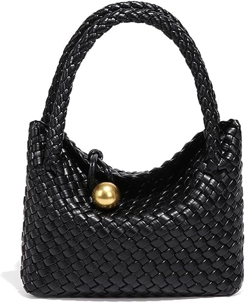 Mini Woven Women's Handbag Lightweight Luxury Vegan Leather Handle Fashion Business Daily Crossbody Bag on Amazon.ae - Price Tracker