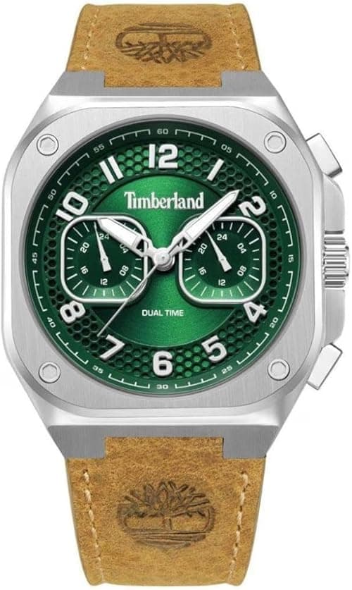 Northbrdige 45mm Men's Multifunction Watch Black Dial & Brown Leather Strap on Amazon.ae - Price Tracker