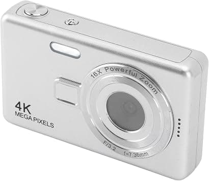 Kids Digital Camera, Compact 2.4in TFT Screen Digital Camera 12MP for Student for Vlog (Silver) on Amazon.ae - Price Tracker