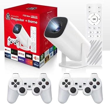 (P30MAX) HY300 MAX 4K Smart Gaming Projector – 36K+ Games, 1080P HD, 150 ANSI Lumens, Android 11, WiFi/Bluetooth, Dual Gamepad, 180° Rotating Home Theater' على Amazon.ae - متتبع الأسعار