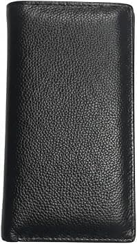 Men's Leather Long Wallet- Premium genuine Leather Material with Versatile Compartment, Ideal for Traveling & Daily Use, (Long, Black & brown) (black, 6.5) on Amazon.ae - Price Tracker