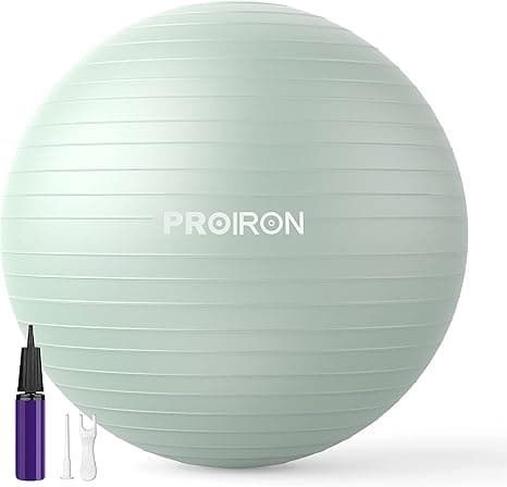 PROIRON Exercise Ball Anti-Burst Yoga Ball Chair with Quick Pump Slip Resistant Gym Ball Supports 500KG Balance Ball for Pilates Yoga Birthing Pregnancy Stability Gym Workout Training on Amazon.ae - Price Tracker