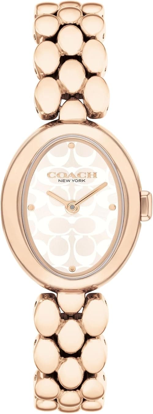Coach Sammy Two-Hand Quartz Watch With Stainless Steel Link Bracelet For Women على أمازون - دليلك لأفضل العروض