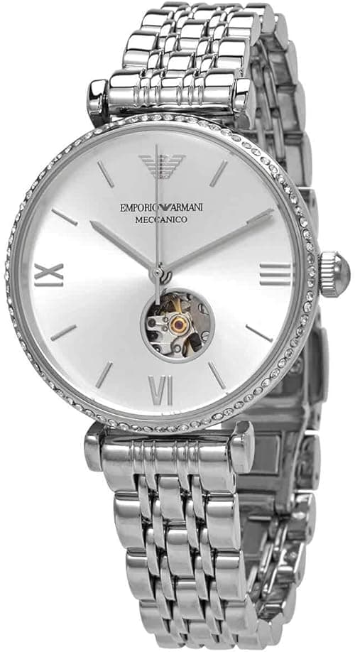 Emporio Armani Automatic Crystal Silver Dial Ladies Watch AR60022 on Amazon.ae - Price Tracker