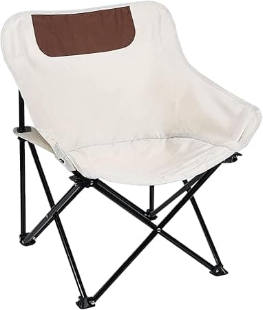 Camping Chairs Lawn Chairs Portable Chair Support 265lbs,Foldable Chair Sets up in 4 Seconds, Backpacking Chair with Carring Bags, White on Amazon.ae - Price Tracker