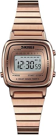 MASTOP Luxury Women Watches Full Steel Electronic LED Digital Fashion Ultra Thin Square Ladies Wrist Watches … on Amazon.ae - Price Tracker