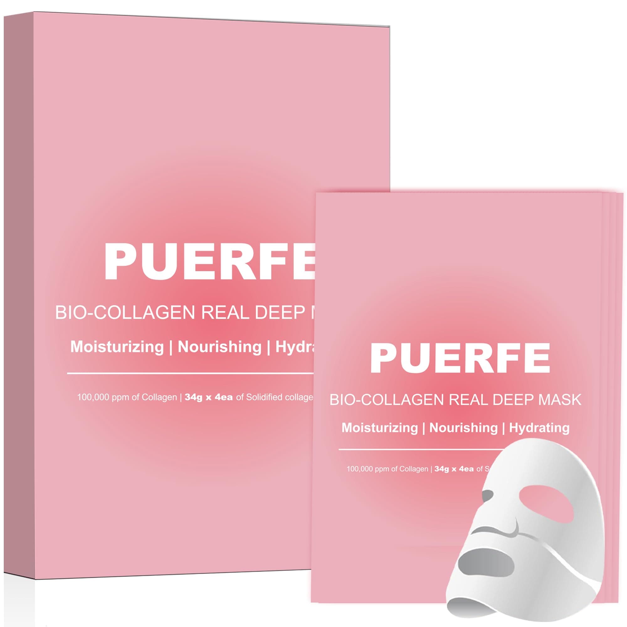 4 Pcs Collagen Face Mask, Hydrating Overnight Hydrogel Mask, Pore Minimizing, Elasticity Improvement on Amazon.ae - Price Tracker