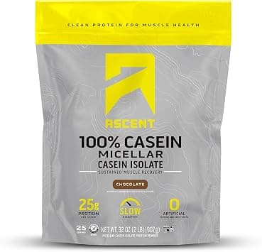 Ascent Native Fuel Micellar Casein Protein Powder - 0.9kg - Chocolate on Amazon - Best Deal Finder