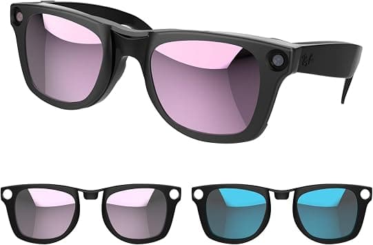 HiBloks Polarized Clip On for Ray-Ban Meta Wayfarer & Gen 2 Color Changing Clip Set for Ray-Ban Meta Gen 2, Large 2 pieces grey, blue, L on Amazon.ae - Price Tracker