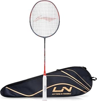 Li-Ning Wind Lite II Carbon Graphite Badminton Strung Racket with Full Racket Cover on Amazon.ae - Price Tracker