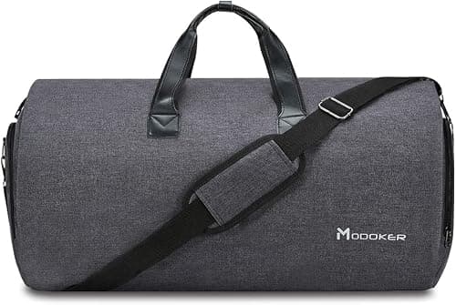 Convertible Garment Bag with Shoulder Strap, Modoker Carry on Garment Duffel Bag for Men Women - 2 in 1 Hanging Suitcase Suit Travel Bags on Amazon.ae - Price Tracker