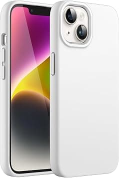 JETech Silicone Case for iPhone 14 6.1-Inch, Silky-Soft Touch Full-Body Protective Phone Case, Shockproof Cover with Microfiber Lining (White) on Amazon.ae - Price Tracker