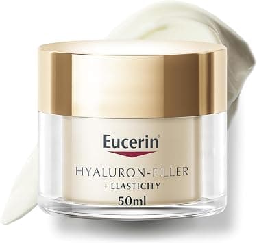 Eucerin Hyaluron Filler + Elasticity Anti-Aging Face Day Cream with Hyaluronic Acid & Collagen, UVA & UVB Sun Protection SPF 15, Plumps up Deep Wrinkles & Improves Elasticity, For All Skin Types, 50ml on Amazon.ae - Price Tracker