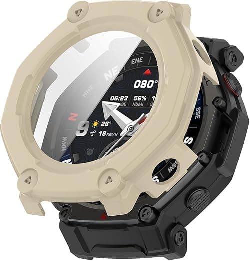 Hard Case with Screen Protector Compatible with Amazfit T-Rex 3 Pro 48 mm, Full Protection, Scratch-Resistant PC Protective Case, Anti-Scratch, Anti-Dust, Ultra Thin Protective Case for Amazfit T-Rex on Amazon.ae - Price Tracker