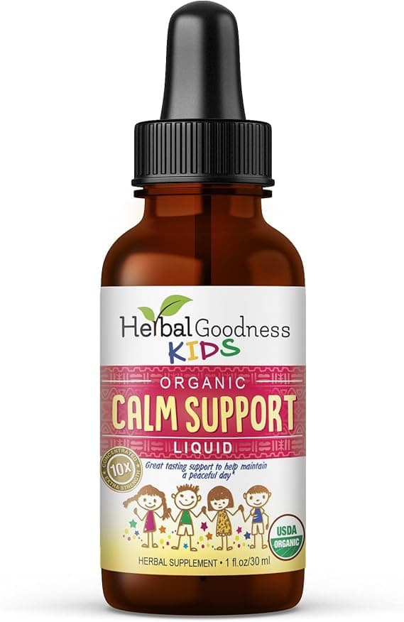 Kids Calm Support Liquid Extract 1oz with Magnesium Glycinate, Magnesium Citrate, Multivitamin - Magnesium for Kids - 1oz Bottle, 1 Unit - Herbal Goodness on Amazon.ae - Price Tracker