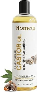 Cold Pressed Castor Oil for Hair Growth, Skin Care, Nail, Eyebrow growth - 200ml - 100% pure (Organic Arandi ka Tel, Pure Castrol Oil, Castered, Caster, Erand, Custored) on Amazon.ae - Price Tracker