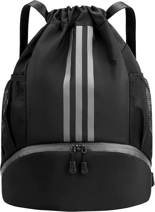 Drawstring Backpack Drawstring Bag Gym Sack String Bag, Basketball Bag Bundle Pocket Drawstring Backpack Student School Bag Football Bag Storage Bag Large Capacity Fitness على Amazon.ae - متتبع الأسعار