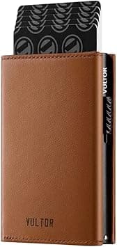 Card Holder Wallet with Coin Pocket Magnetic Closure Pop Up Cards With ID Window Leather Wallet for Cash & Credit Cards on Amazon.ae - Price Tracker