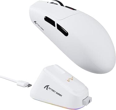 ATTACK SHARK G3PRO Gaming Mouse with Magnetic Charging Dock, PixArt PAW3311 Gaming Sensor, BT/2.4G Wireless/Wired Gaming Mouse, 25000 DPI, Gamer Mice for Win11/Xbox/PS/Mac (White) on Amazon - Best Deal Finder