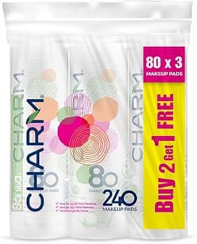 100% Cotton Round Pads, 240 (80X2+1) Pads on Amazon.ae - Price Tracker