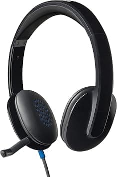 Logitech 981-000480 H540 Wired Headset, Stereo Headphone With Noise-Cancelling Microphone, Usb, On-Ear Controls, Mute Indicator Light, Pc/Mac/Laptop - Black على Amazon.ae - متتبع الأسعار
