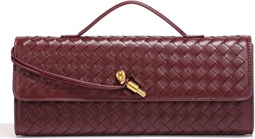 Suede Woven Evening Clutch Purses Women Crossbody Shoulder Hobo Handbag on Amazon.ae - Price Tracker