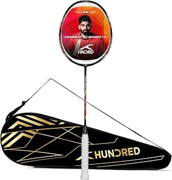 HUNDRED Powertek 2000 PRO Graphite Strung Badminton Racket with Full Racket Cover - Amazon.sa Price Tracker
