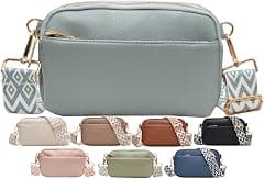 Crossbody Bags for Women, Vegan Leather Shoulder Handbags,Purses for Women with Adjustable Wide Strap - متتبع أسعار Amazon.sa