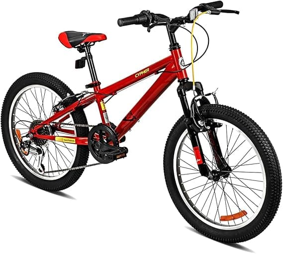 Spartan 20" Cypher Kids Mountain Bike – Front Suspension, 7-Speed Shimano Gears, Steel Frame, Adjustable Saddle – MTB for Boys Ages 6 to 9 – Design with Off-Road Ready Features on Amazon.ae - Price Tracker