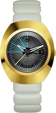 Rado -Diastar Original-Unisex-Swiss Automatic Watch-Stainless Steel-Sapphire Crystal -38mm, Gold and Black on Amazon.ae - Price Tracker