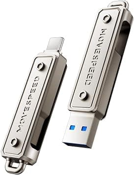 MOVE SPEED 256GB USB Stick - Dual Drive Type C + USB 3.2 Stick with 150MB/s, High Speed External SSD Compatible with Thunderbolt 4 for iPhone16 Series, Android Phone, MacBook/Pro/Air and More on Amazon.ae - Price Tracker