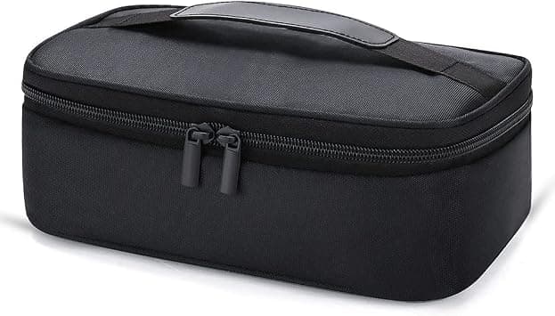 Exrp Small Lunch Bag for Men Women Insulated Lunch Box Mini Lunchbox Thermal Lunch Boxes Adult Lunch Pail Petty Food Containers Portable Cooler Bags Reusable Snack Bag Loncheras Para Hombres Black على Amazon.ae - متتبع الأسعار