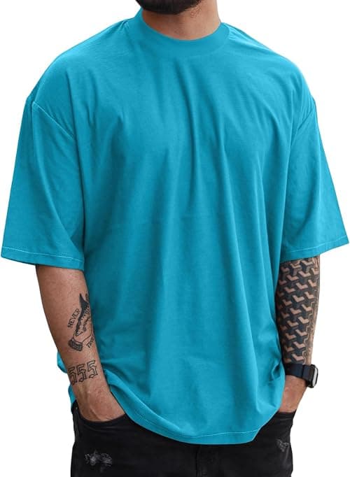 Men's Plus-Size, Short-Sleeved, Solid Color Casual Workout T-Shirt on Amazon - Best Deal Finder