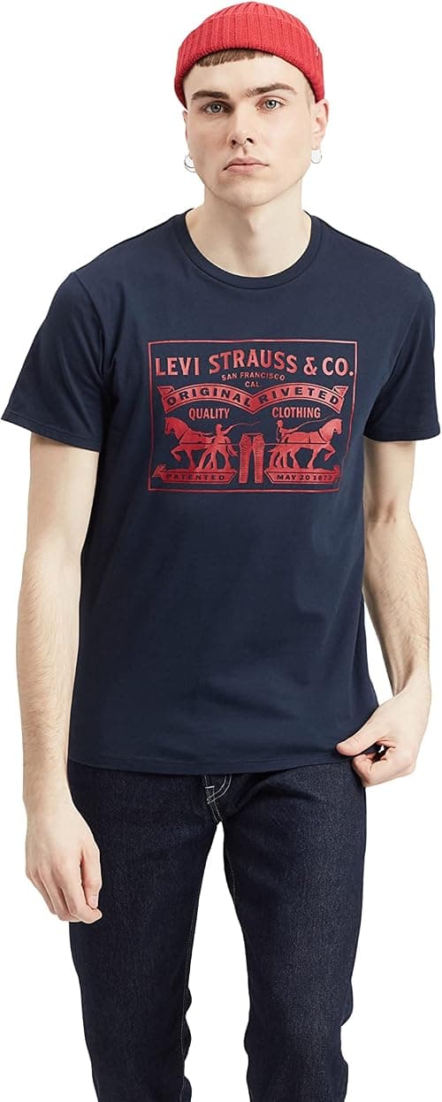 Levi's Mens 2-Horse Graphic Tee Short Sleeve T-Shirt (pack of 1) on Amazon - Best Deal Finder