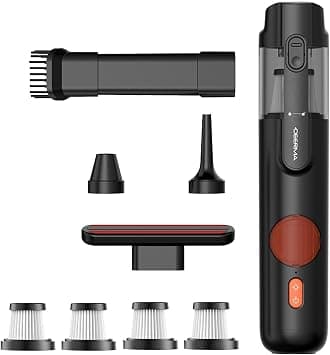Deerma XC01 Portable Handheld Vacuum Cleaner, 7500Pa Powerful Suction Cordless Mini Vacuum, 6-in-1 Multifunctional for Car & Home, Type-C Fast Charge, with Green Light Dust Detection on Amazon - Best Deal Finder