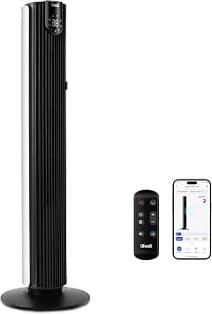 LEVOIT Smart Control 25dB Silent Tower Fan 42Inch, 7.9m/s Powerful Electric Coolness Fan for Bedroom, DC Motor, 90° Oscillating and 60° Up and Down, Voice Control 4 Modes 12 Speeds 【2-Years Warranty】 on Amazon.ae - Price Tracker