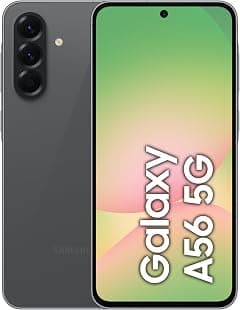 Samsung Galaxy A56 5G, Android Smartphone, 256GB Storage, 8GB RAM, Awesome Graphite, 6x OS Upgrades, Large Display, Long Battery Life (KSA Version) - متتبع أسعار Amazon.sa