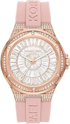 Michael Kors Lennox Women's Watch, Stainless Steel Watch for Women with Steel or Silicone Band - متتبع أسعار Amazon.sa