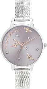 Olivia Burton Womens Quartz Watch, Analog Display and Stainless Steel Strap OB16PQ01 - Amazon.ae Price Tracker