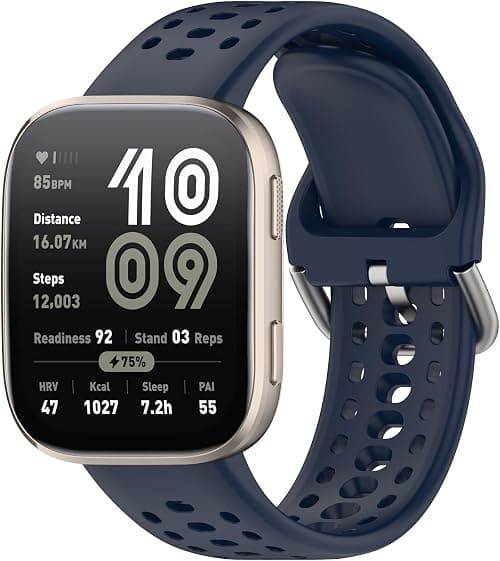 Bracelet Compatible with Amazfit Bip 6 Band, 22 mm Silicone Strap, Replacement Strap, Sports Bracelets, Watch Strap for Amazfit Bip 6 (A2435) Smartwatch Accessories on Amazon.sa - Price Tracker