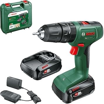 Bosch Cordless Combi Drill EasyImpact 18V-40 (2 Batteries 2.0 Ah, 18 Volt System, in Carrying Case) - متتبع أسعار Amazon.sa