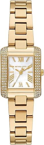 Michael Kors Emery Women's Watch, 22mm Quartz Three Hand Movement with Stainless Steel Strap - متتبع أسعار Amazon.sa