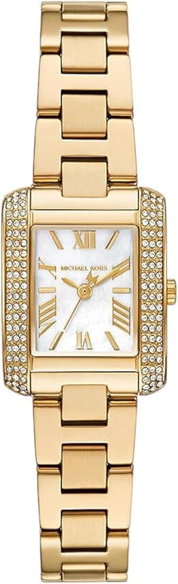 Michael Kors Emery Women's Watch, 22mm Quartz Three Hand Movement with Stainless Steel Strap - متتبع أسعار Amazon.sa