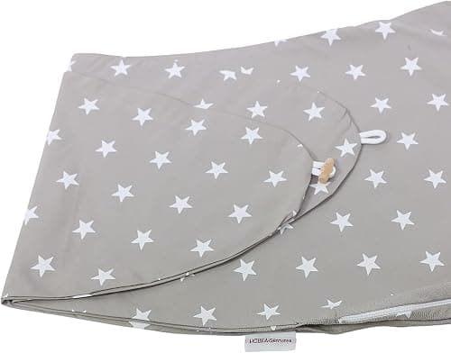 HOBEA-Germany Nursing Pillow Cover for Nursing Pillow 190 cm Designs (Grey with White Stars) on Amazon.ae - Price Tracker