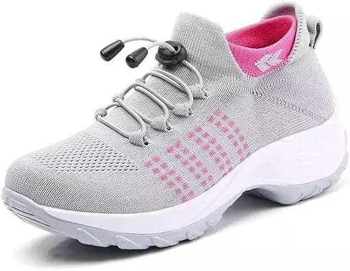 Morbuy Summer Women's Casual Sneakers Breathable Walking Shoes Comfortable Thick Sole Sports Sneakers Jogging Shoes for Leisure, Running, Fitness, Trekking on Amazon.sa - Price Tracker