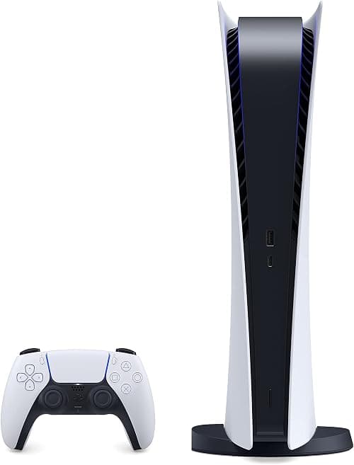 PS5 - Sony PlayStation 5 Digital Edition Gaming Console + Wireless Controller - 16GB GDDR6 RAM, 825GB SSD, 120Hz 8K Output, White on Amazon - Best Deal Finder