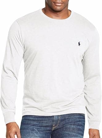 Polo Ralph Lauren Mens Crew Neck Long Sleeve Tee T-Shirts on Amazon.ae - Price Tracker