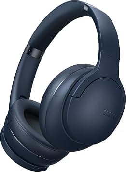 DOQAUS Bluetooth Headphones Over Ear, Bluetooth 5.3 Wireless Headphones, 90H Playtime, 3 EQ Modes, HiFi Stereo Headphones Wireless, Soft Ear Pad, Built-In Mic, Foldable Headphones for Phone/PC(Blue) على Amazon.ae - متتبع الأسعار