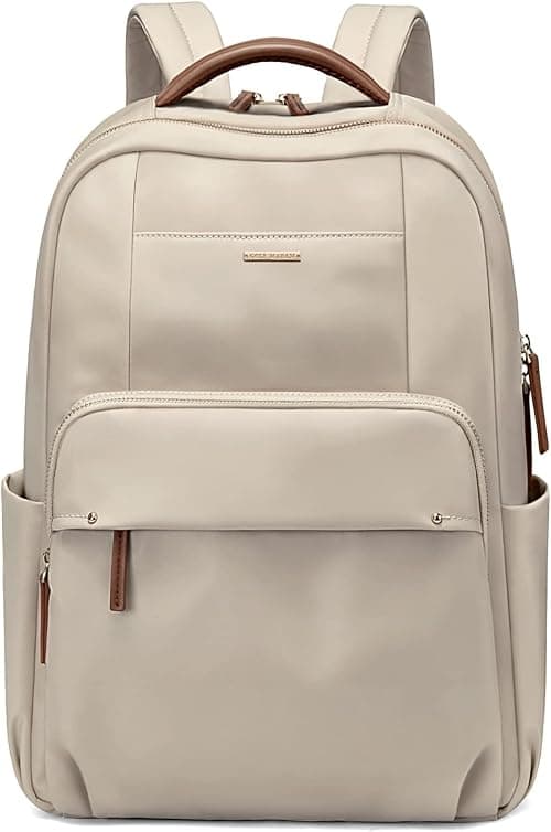 Laptop Backpack for Women, Casual Work and Travel Daypack Fits 15.6 Inch Laptop, Stylish Computer Bag for School or Office Use, Apricot on Amazon.ae - Price Tracker
